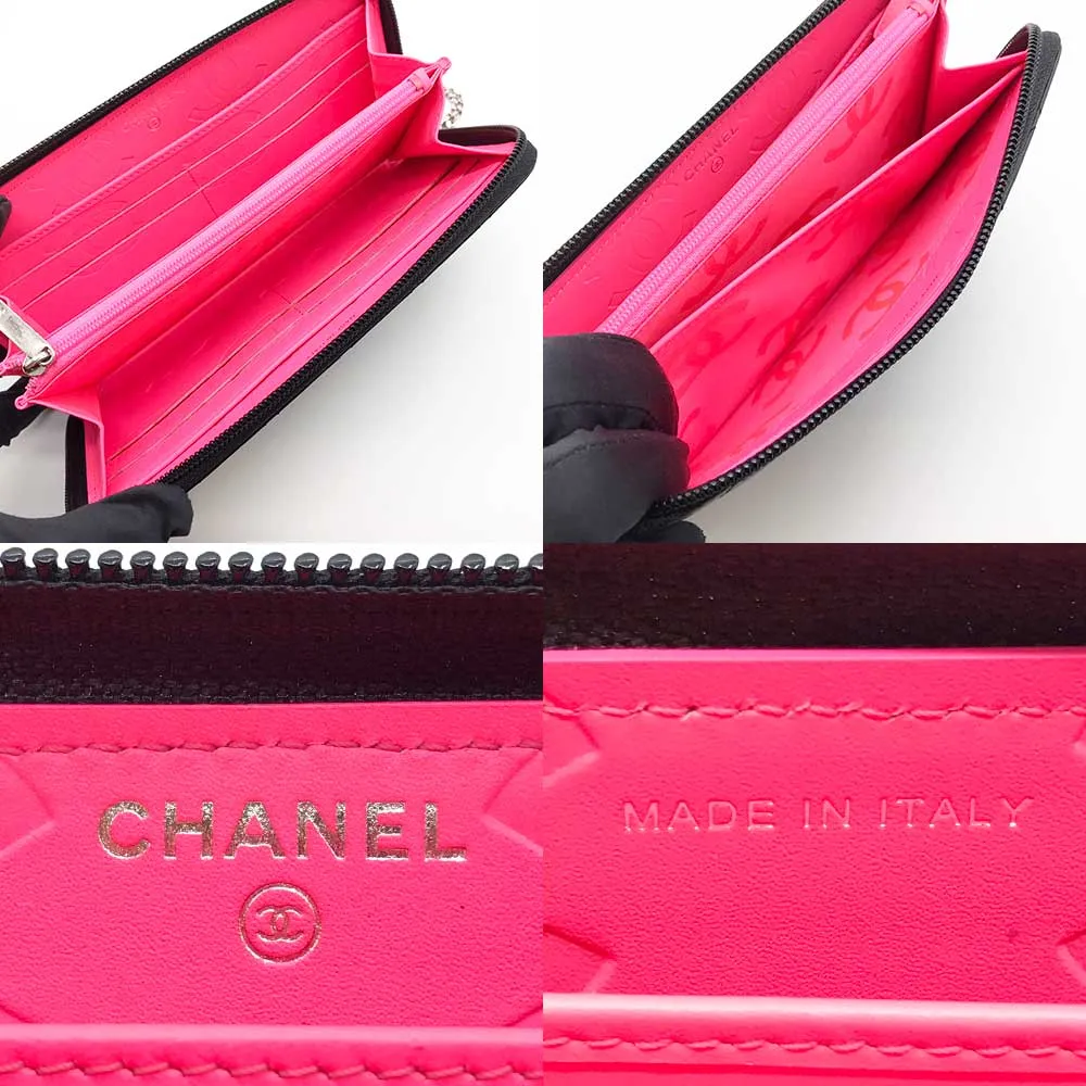 Top Quality Chanel Leather Round Zipper Wallet