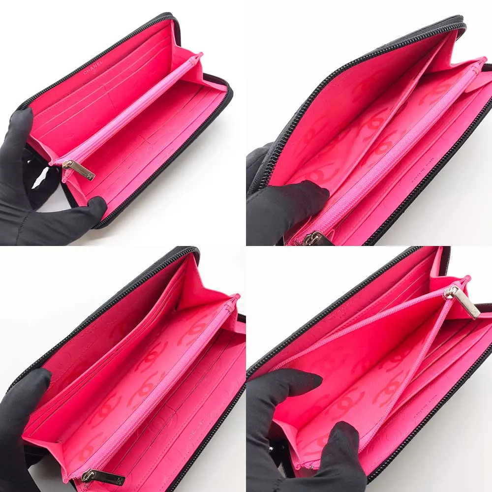 Top Quality Chanel Leather Round Zipper Wallet
