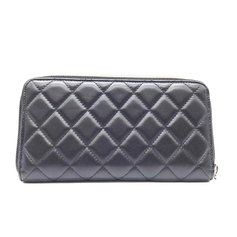 Top Quality Chanel Leather Round Zipper Wallet