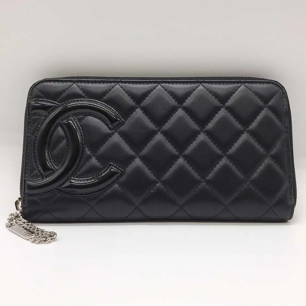 Top Quality Chanel Leather Round Zipper Wallet