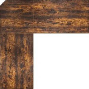 TOPSKY One-Piece Table Top for Electric Standing Desk Adjustable Desk (Rustic Brown., 63’’x63’’ L Shaped)