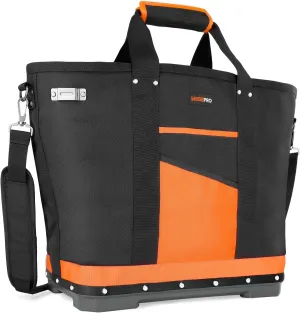 Tote Tool Bag, Open Top Tool Bag, Waterproof Hard Bottom Tool Carrier, Tool & Gear Bags