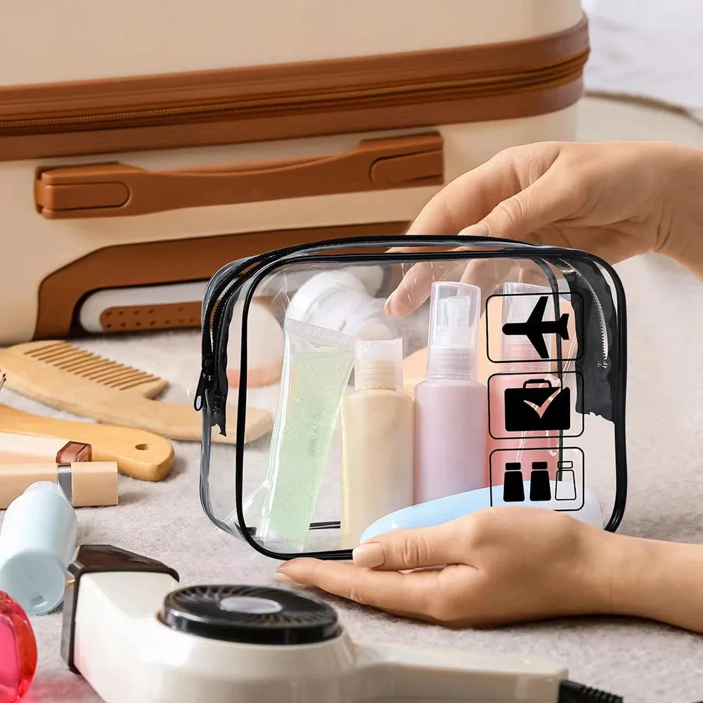 Transparent Collapsible Toiletry Kit, 3PCS