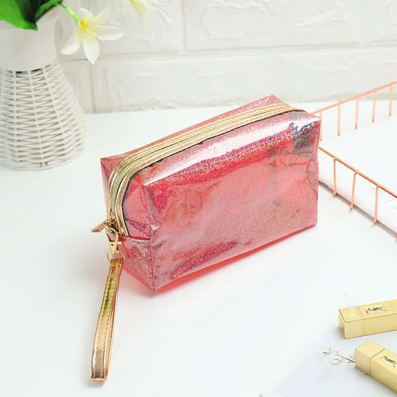 Transparent Laser PVC Travel Cosmetic Bag