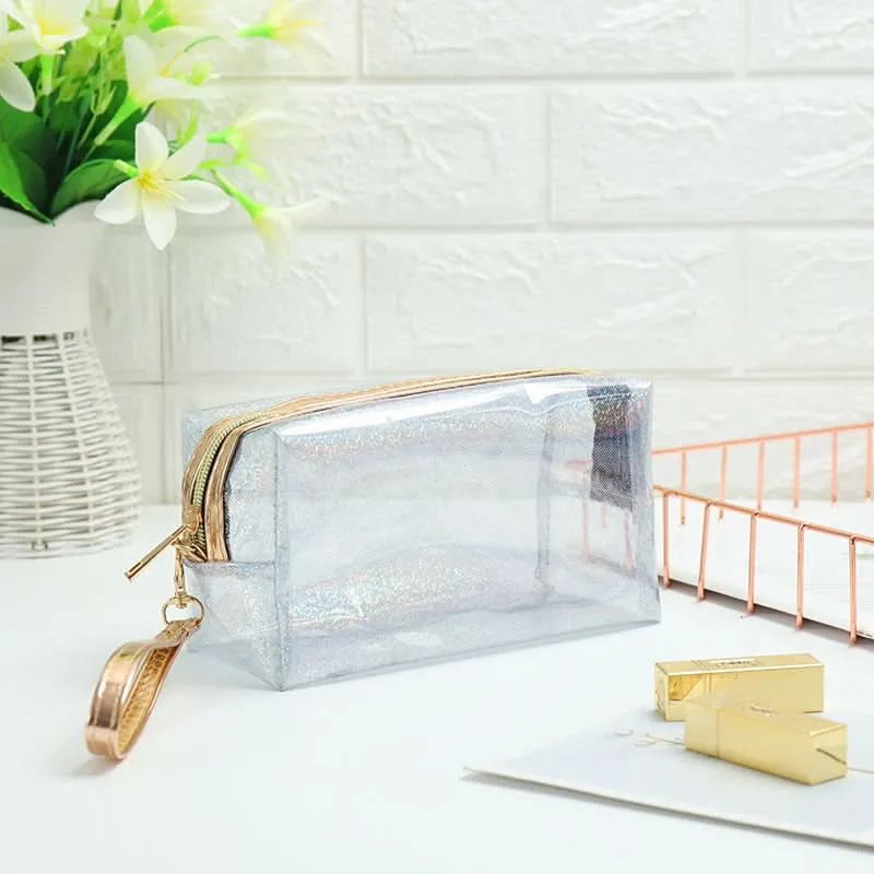 Transparent Laser PVC Travel Cosmetic Bag