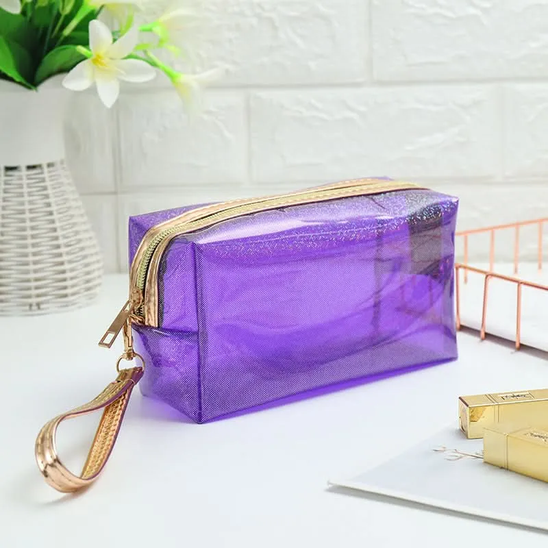 Transparent Laser PVC Travel Cosmetic Bag