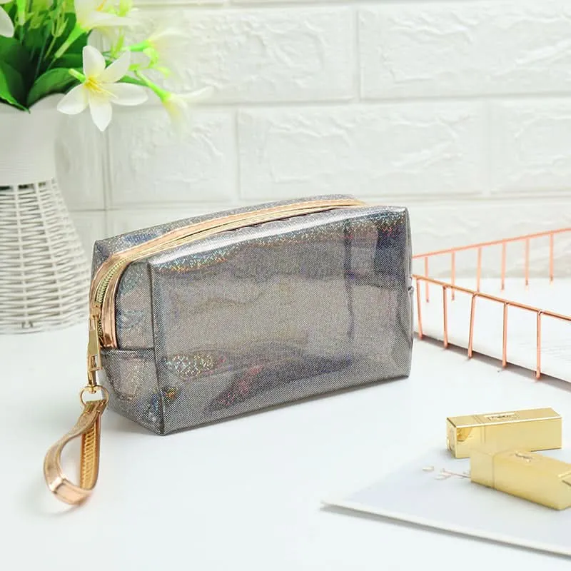 Transparent Laser PVC Travel Cosmetic Bag