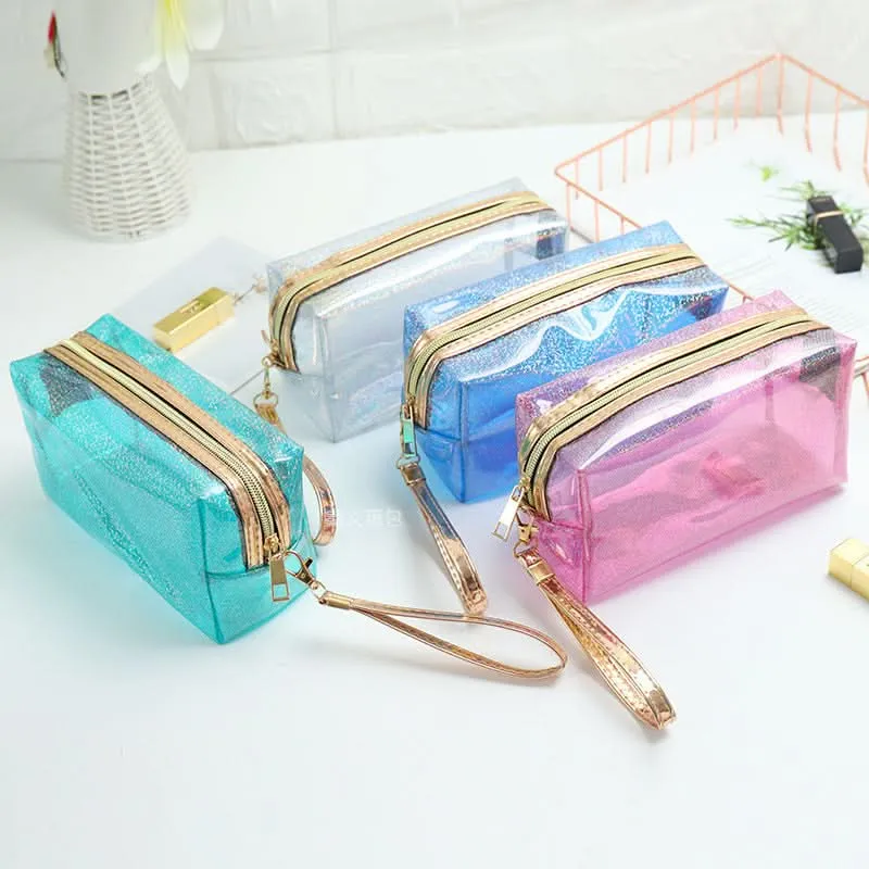 Transparent Laser PVC Travel Cosmetic Bag