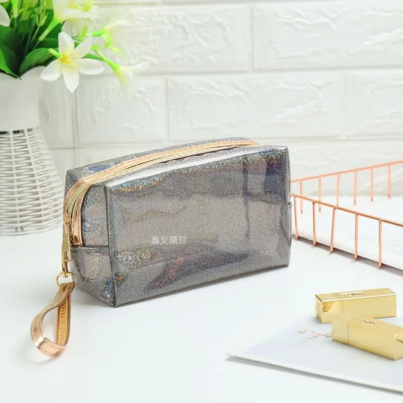 Transparent Laser PVC Travel Cosmetic Bag