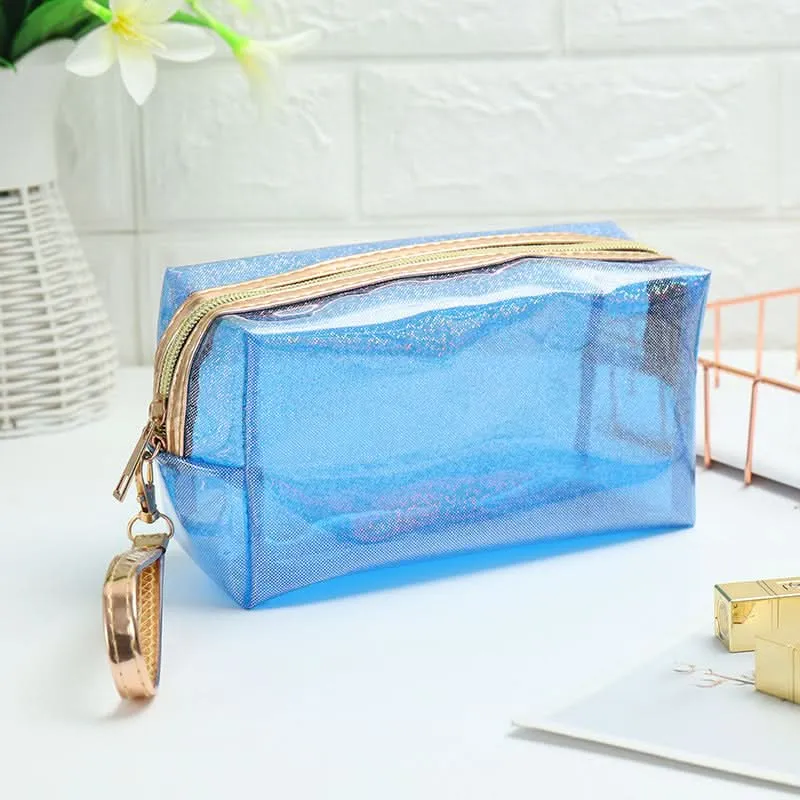 Transparent Laser PVC Travel Cosmetic Bag