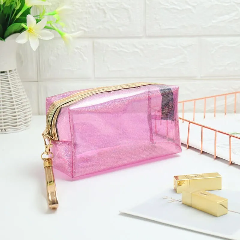 Transparent Laser PVC Travel Cosmetic Bag