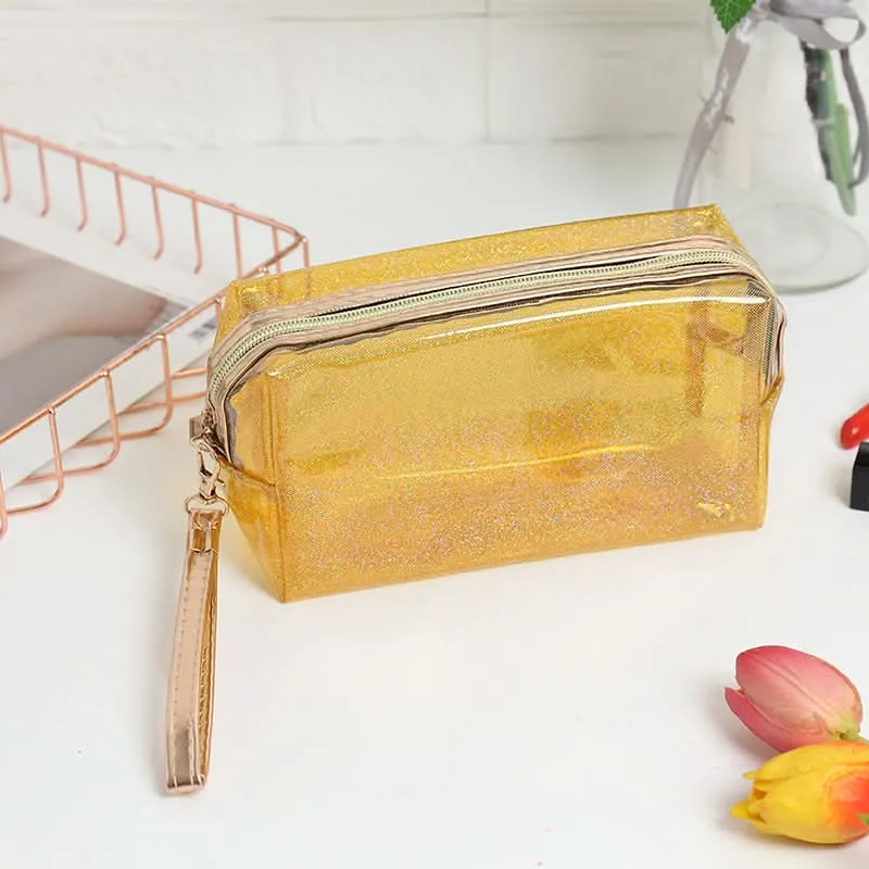 Transparent Laser PVC Travel Cosmetic Bag