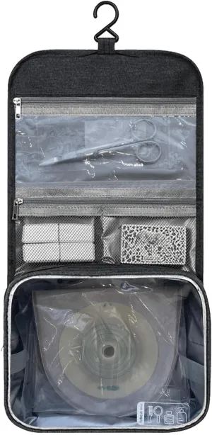 Travel Bag for Ostomy and Colostomy Supplies - Perfect for Post - Surgery Users, with Hanging Design and Stylish Covers for Female Patients