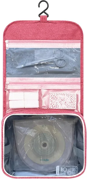 Travel Bag for Ostomy and Colostomy Supplies - Perfect for Post - Surgery Users, with Hanging Design and Stylish Covers for Female Patients