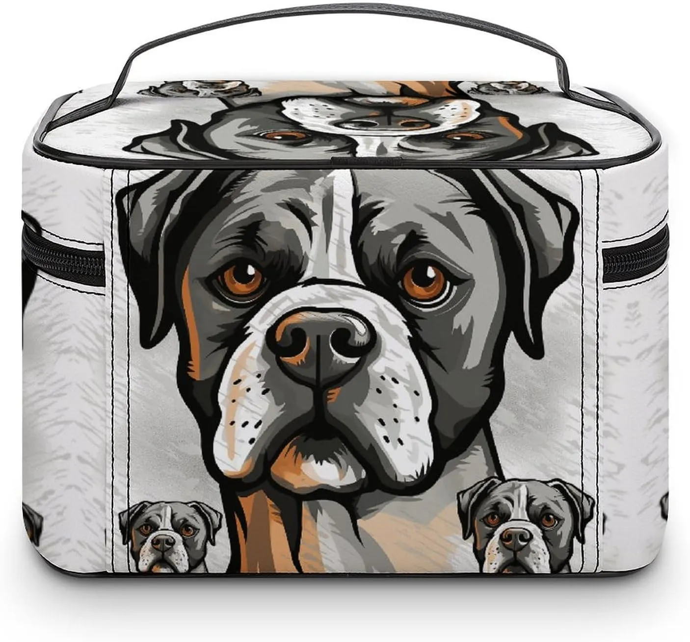 Travel Toiletry Bag for Women And Men,American Bulldog Head Toiletry Organizer, Makeup Bag Travel Organizer for Shampoo,Toiletries