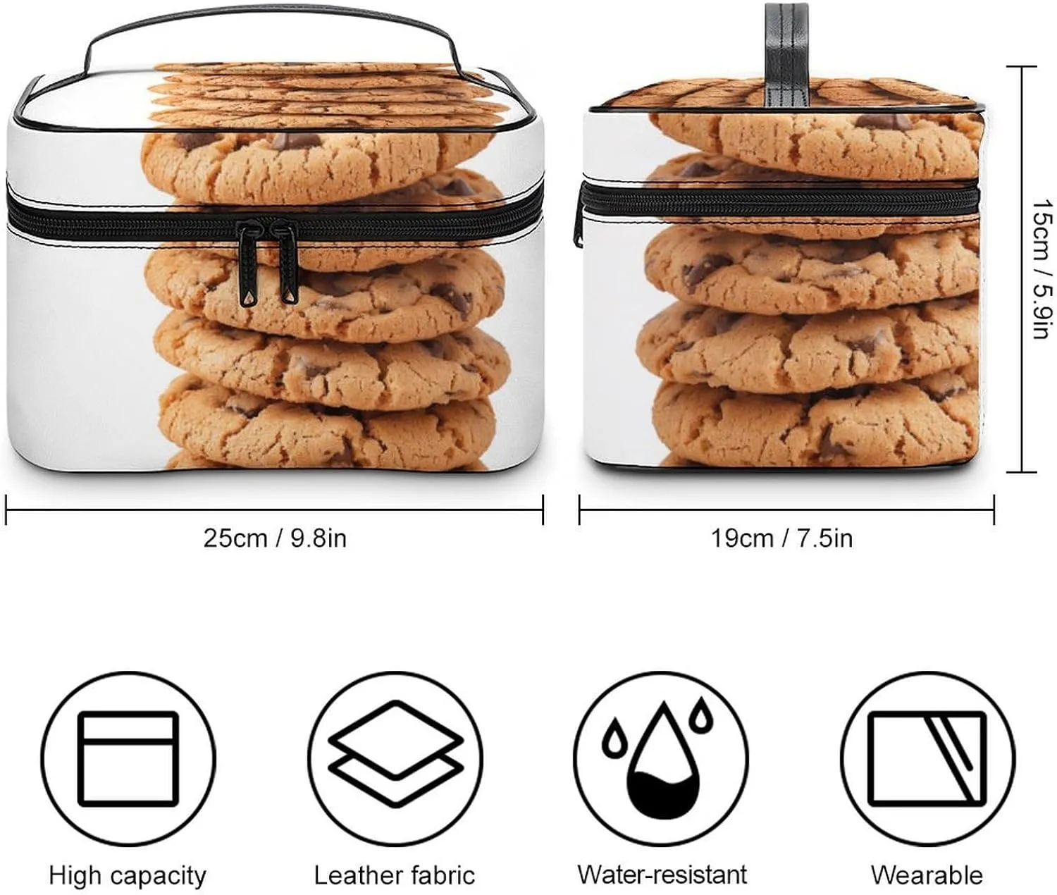Travel Toiletry Bag for Women And Men,Biscuit Toiletry Organizer, Makeup Bag Travel Organizer for Shampoo,Toiletries