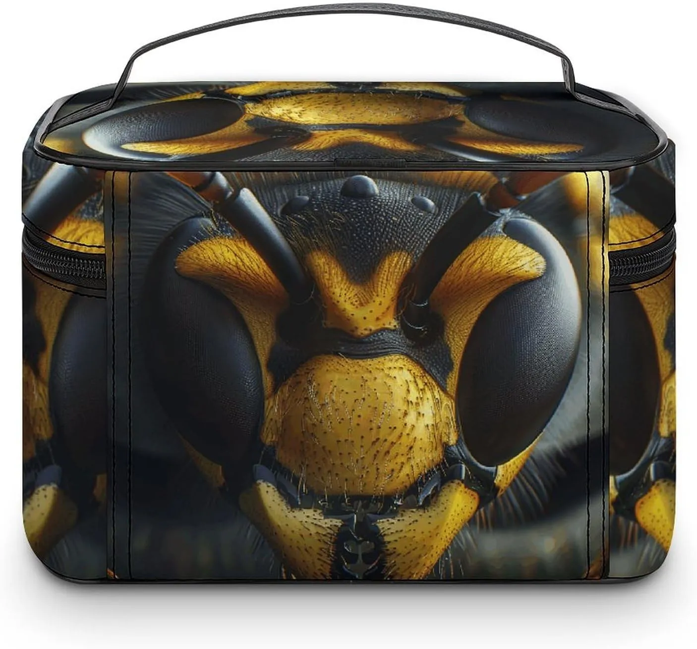Travel Toiletry Bag for Women And Men,Black Wasp Face Toiletry Organizer, Makeup Bag Travel Organizer for Shampoo,Toiletries