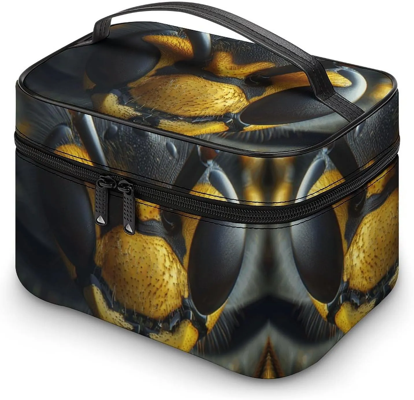 Travel Toiletry Bag for Women And Men,Black Wasp Face Toiletry Organizer, Makeup Bag Travel Organizer for Shampoo,Toiletries
