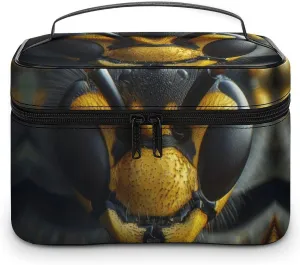 Travel Toiletry Bag for Women And Men,Black Wasp Face Toiletry Organizer, Makeup Bag Travel Organizer for Shampoo,Toiletries