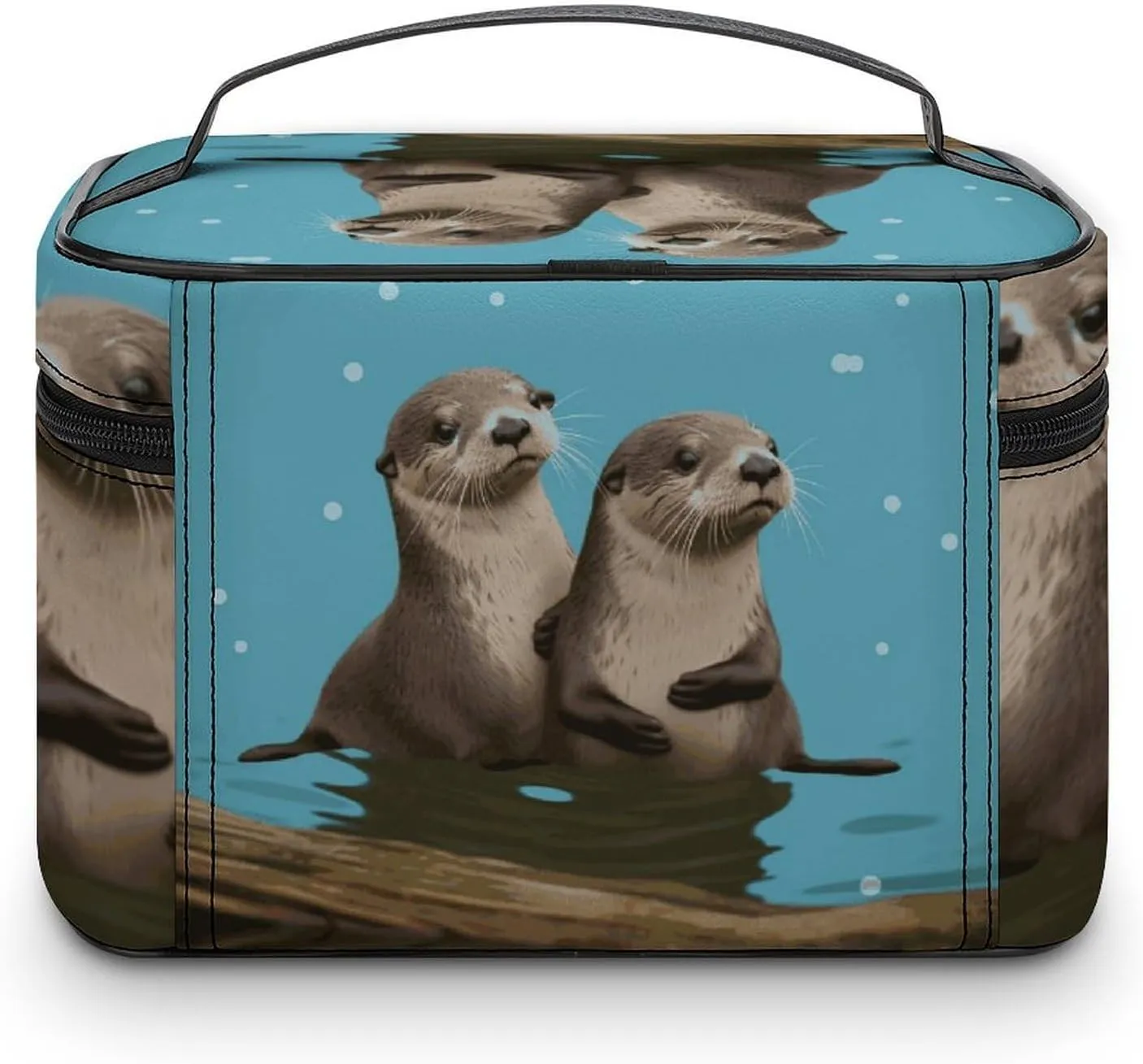 Travel Toiletry Bag for Women And Men,Cute Otters Toiletry Organizer, Makeup Bag Travel Organizer for Shampoo,Toiletries