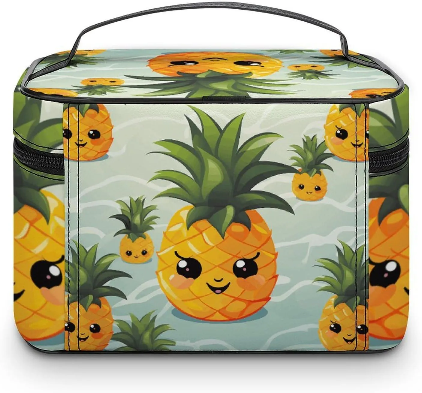 Travel Toiletry Bag for Women And Men,Cute Pineapple Toiletry Organizer, Makeup Bag Travel Organizer for Shampoo,Toiletries