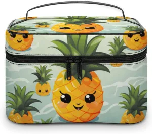 Travel Toiletry Bag for Women And Men,Cute Pineapple Toiletry Organizer, Makeup Bag Travel Organizer for Shampoo,Toiletries