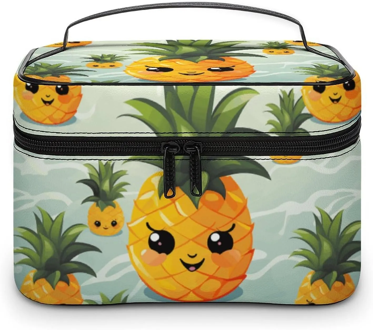 Travel Toiletry Bag for Women And Men,Cute Pineapple Toiletry Organizer, Makeup Bag Travel Organizer for Shampoo,Toiletries