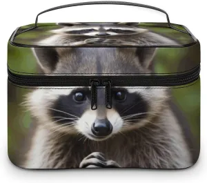 Travel Toiletry Bag for Women And Men,Cute Raccoon Toiletry Organizer, Makeup Bag Travel Organizer for Shampoo,Toiletries