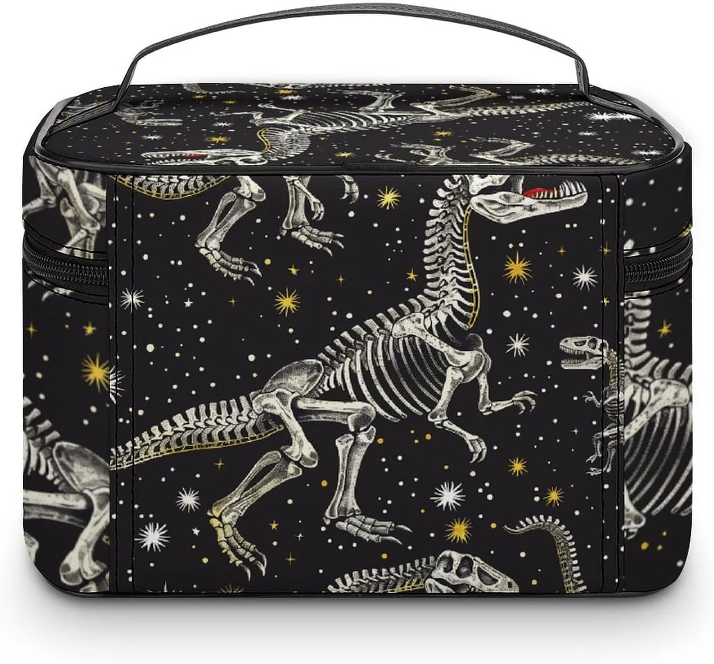 Travel Toiletry Bag for Women And Men,Dinosaur Skeleton Pattern Toiletry Organizer, Makeup Bag Travel Organizer for Shampoo,Toiletries