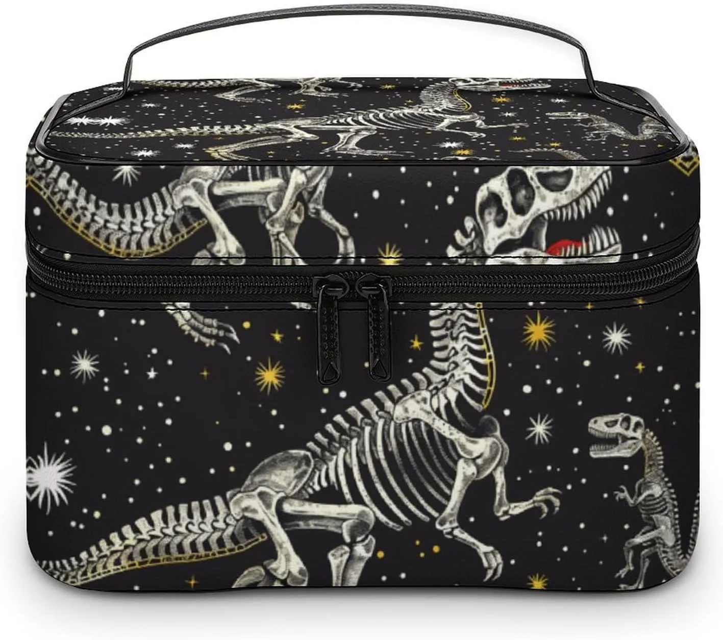Travel Toiletry Bag for Women And Men,Dinosaur Skeleton Pattern Toiletry Organizer, Makeup Bag Travel Organizer for Shampoo,Toiletries