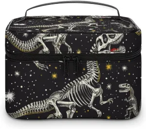 Travel Toiletry Bag for Women And Men,Dinosaur Skeleton Pattern Toiletry Organizer, Makeup Bag Travel Organizer for Shampoo,Toiletries