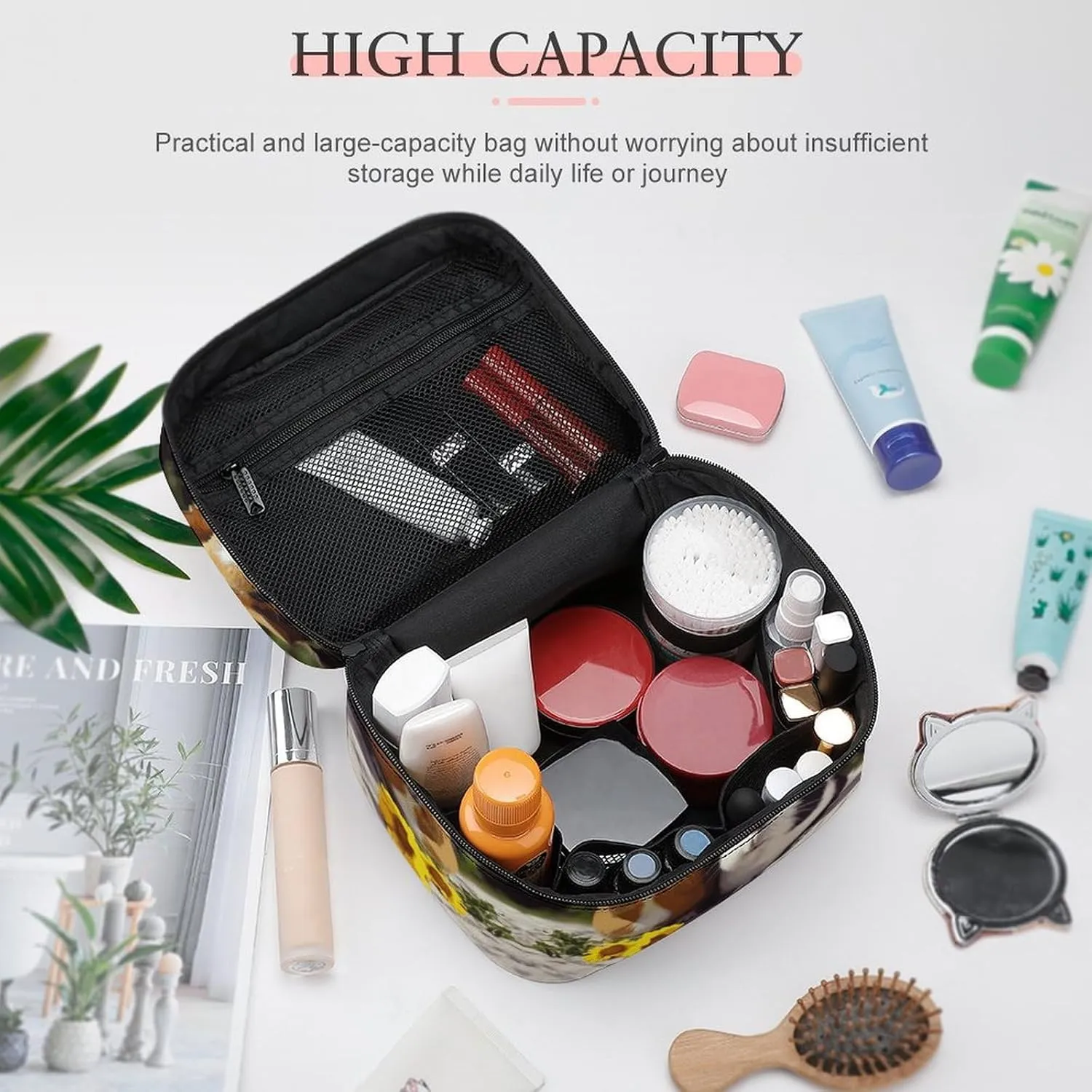 Travel Toiletry Bag for Women And Men,Guinea Pigs Funny Toiletry Organizer, Makeup Bag Travel Organizer for Shampoo,Toiletries