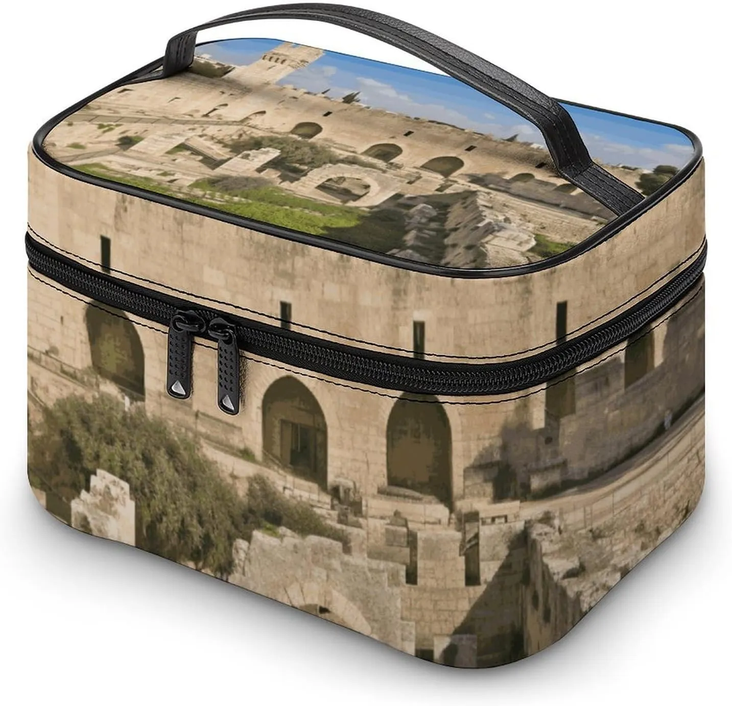 Travel Toiletry Bag for Women And Men,Israel at The Tower of David Toiletry Organizer, Makeup Bag Travel Organizer for Shampoo,Toiletries