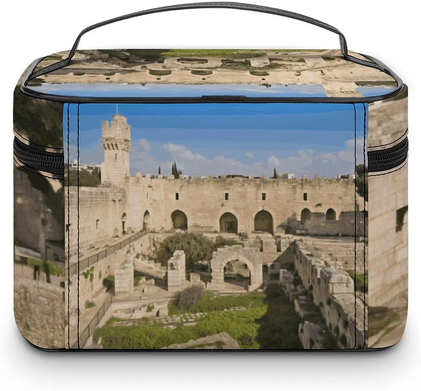 Travel Toiletry Bag for Women And Men,Israel at The Tower of David Toiletry Organizer, Makeup Bag Travel Organizer for Shampoo,Toiletries
