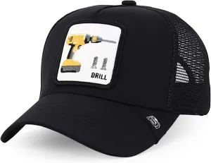 Trendy Apparel Shop 5 Panel Structured Tool Theamed Design Trucker Cap