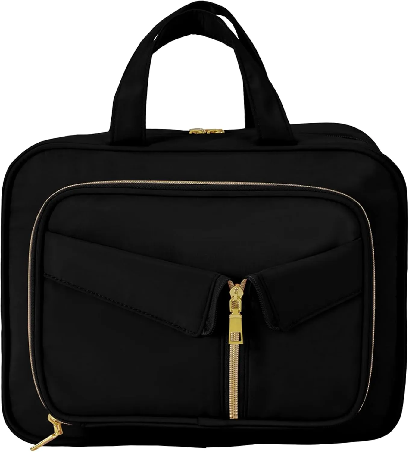 TRO&HOM Toiletry Bag for Women,Toiletry Travel Bag with Hanging Hook,Water-resistant Cosmetic Bag Travel Full-size Toiletry Organizer for Accessories, Shampoo, Toiletries