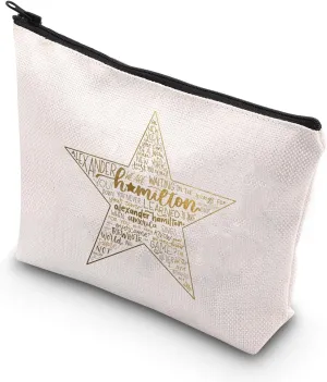 TSOTMO Musical Theatre Makeup Bag Musical Inspired Zipper Pouch Bag (Musical WE ARE)