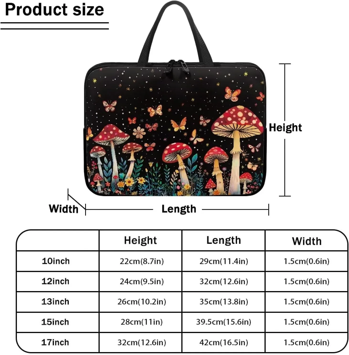 Uasibuni Cute Laptop Cover 17In Laptop Case Bag Laptop Sleeve Messenger Bag Briefcase Laptop Tote Bag Gift for Women Men