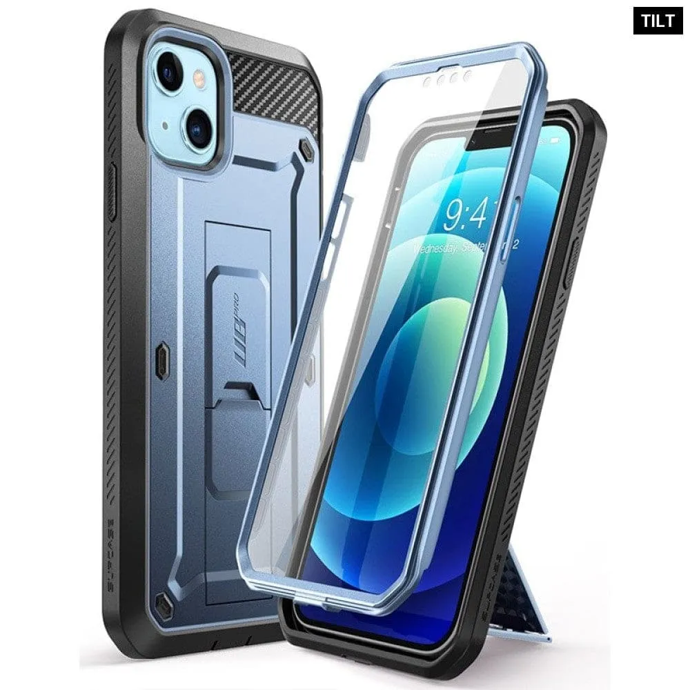 Ub Pro Full-body Rugged Holster Cover with Built-in Screen Protector for Iphone 13 6.1"
