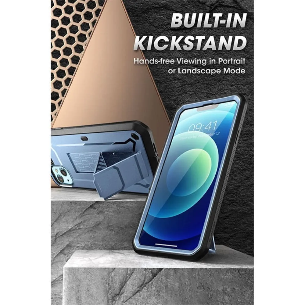 Ub Pro Full-body Rugged Holster Cover with Built-in Screen Protector for Iphone 13 6.1"
