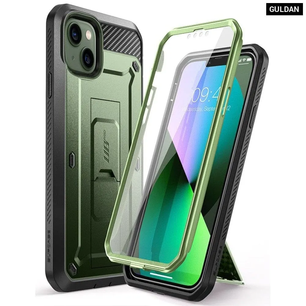 Ub Pro Full-body Rugged Holster Cover with Built-in Screen Protector for Iphone 13 6.1"