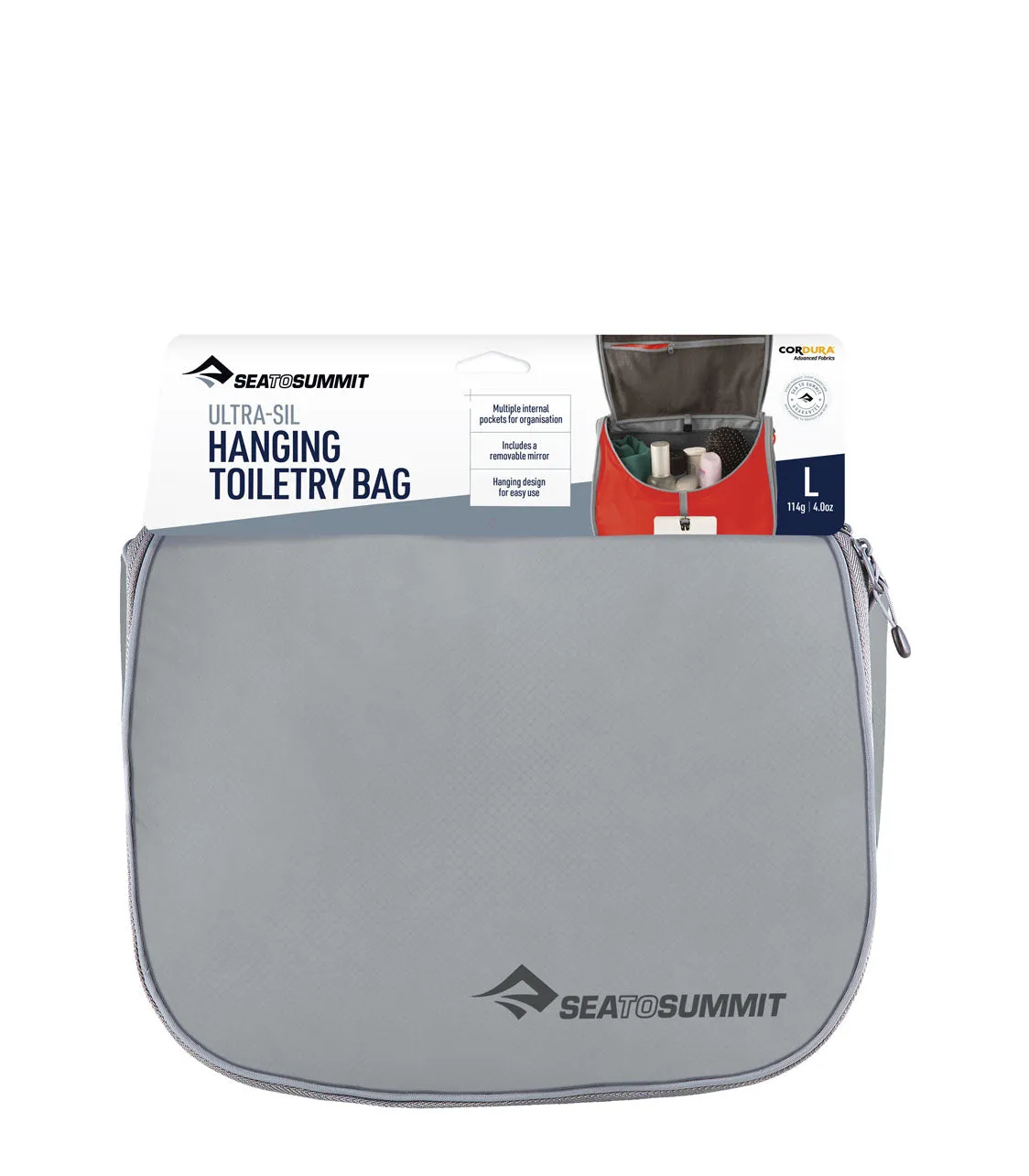Ultra-Sil Hanging Toiletry Bag Large - High Rise Grey