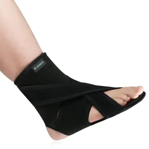 Upgraded Drop Foot Brace for Walking with Shoes - Dual Forefoot Support Plates Adjustable Soft AFO, Foot Drop, TBI, ALS, MS, Bone Fracture, Fits Women & Men FSA or HSA Eligible (Right, S/M)