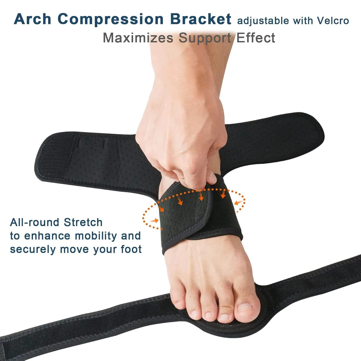 Upgraded Drop Foot Brace for Walking with Shoes - Dual Forefoot Support Plates Adjustable Soft AFO, Foot Drop, TBI, ALS, MS, Bone Fracture, Fits Women & Men FSA or HSA Eligible (Right, S/M)