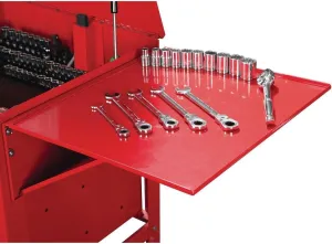US General Folding Side Tray for a 5 Drawer Tool Cart, Color (Red)