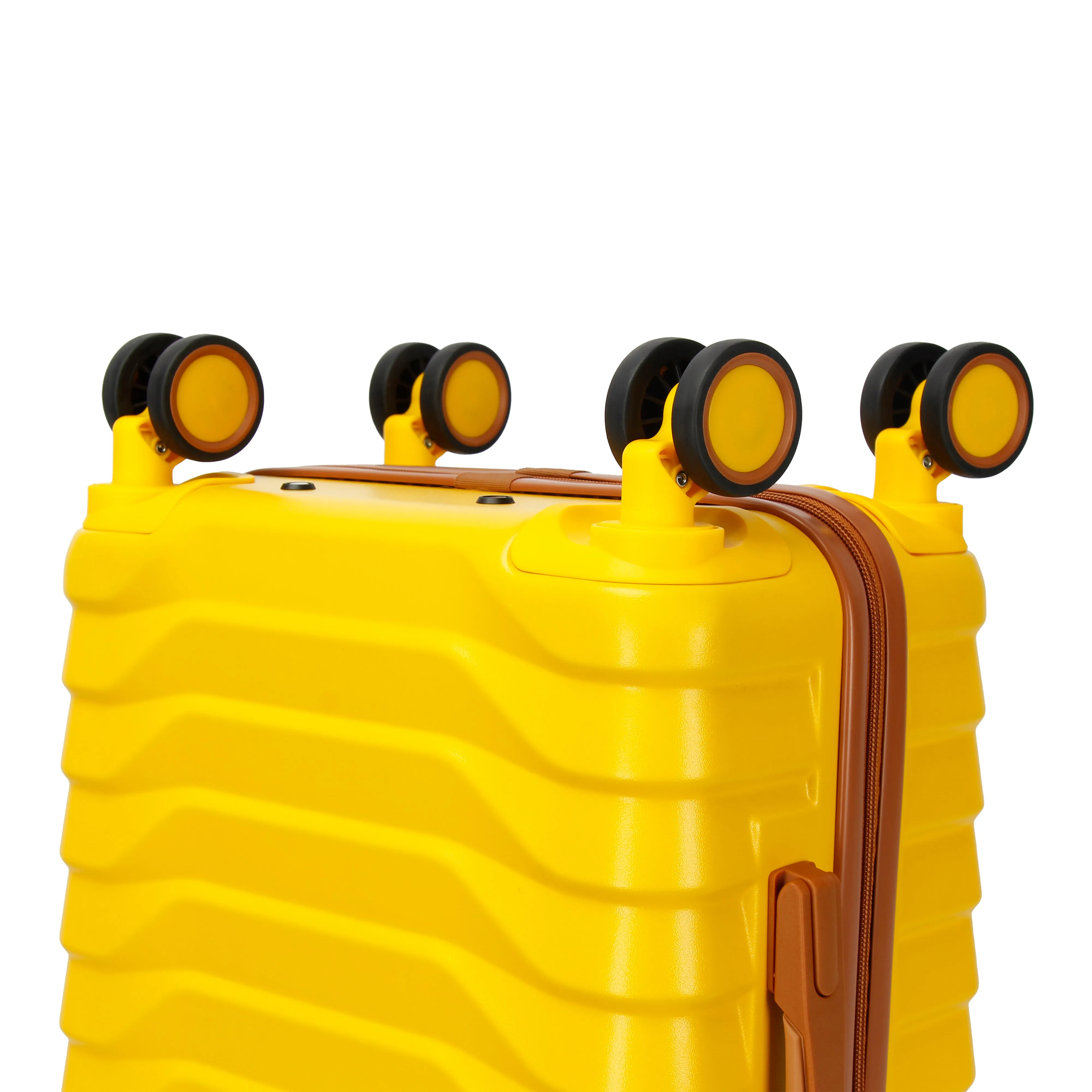 UUH Luxe - 5 Piece Luggage Set (8",14",20",24",28") Bags with 3 Storage and Makeup Bag
