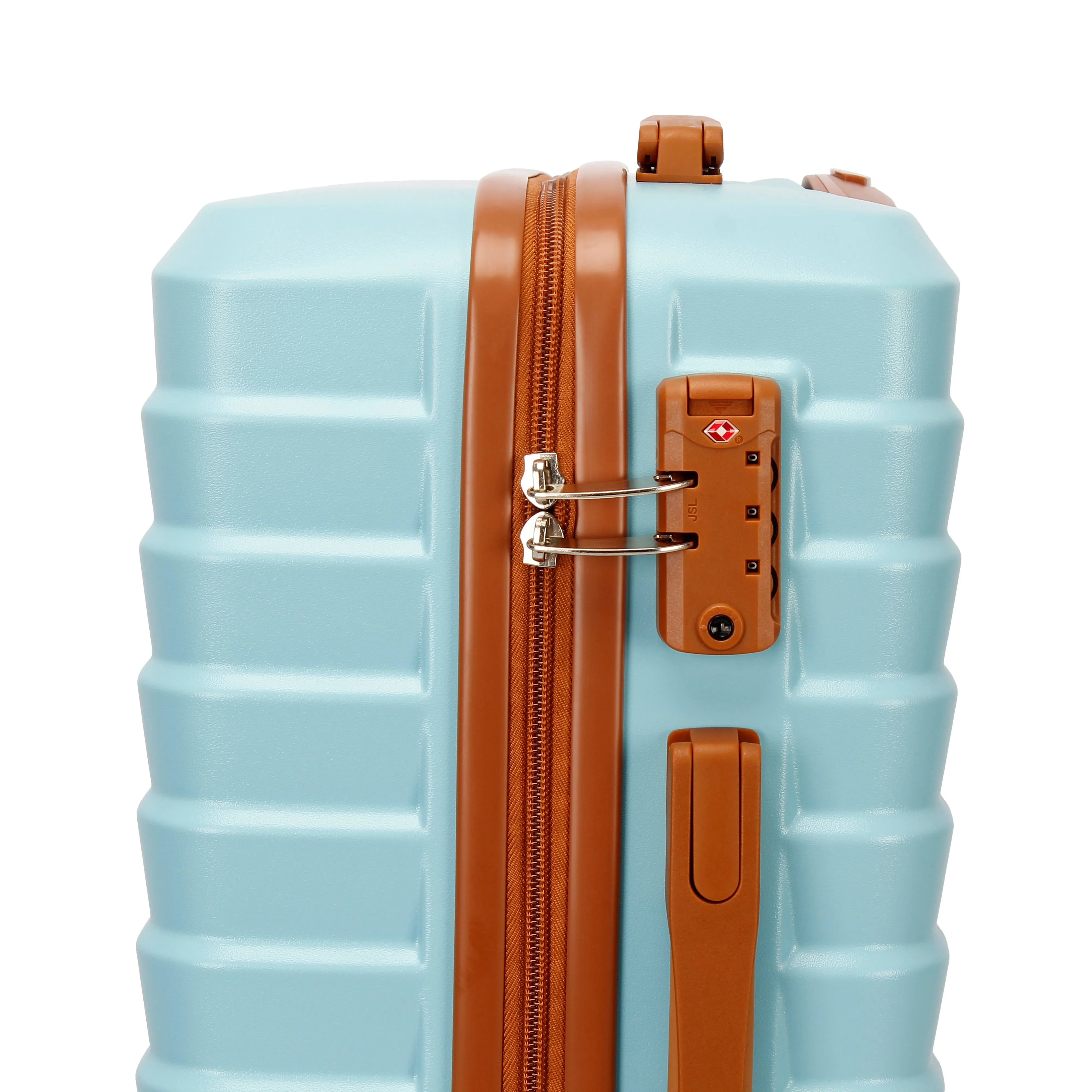 UUH Luxe - 5 Piece Luggage Set (8",14",20",24",28") Bags with 3 Storage and Makeup Bag