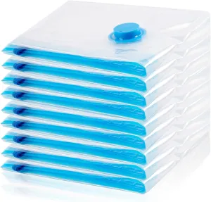 Vacuum Storage Bags, 10 Large Space Saver Bags Compression for Comforters, Bedding and Blankets, Vacuum Sealed Bags Clothes Storage Travel Essentials