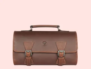 Velour Leather Toiletry Bag