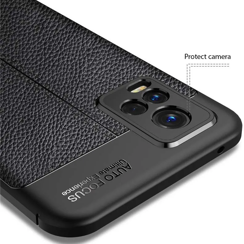 Vivo V20 Leather Design TPU Case